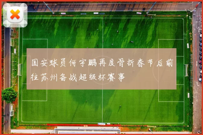 国安球员何宇鹏再度骨折春节后前往苏州备战超级杯赛事